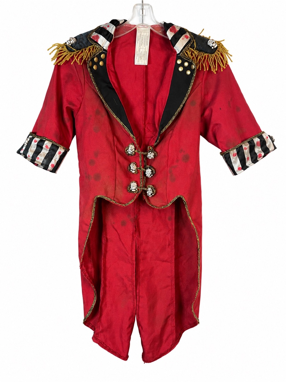 Red Ringmaster Adults Costume Jacket - unbranded